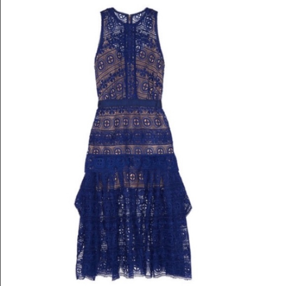 Self-Portrait A-Line Dress
Blue